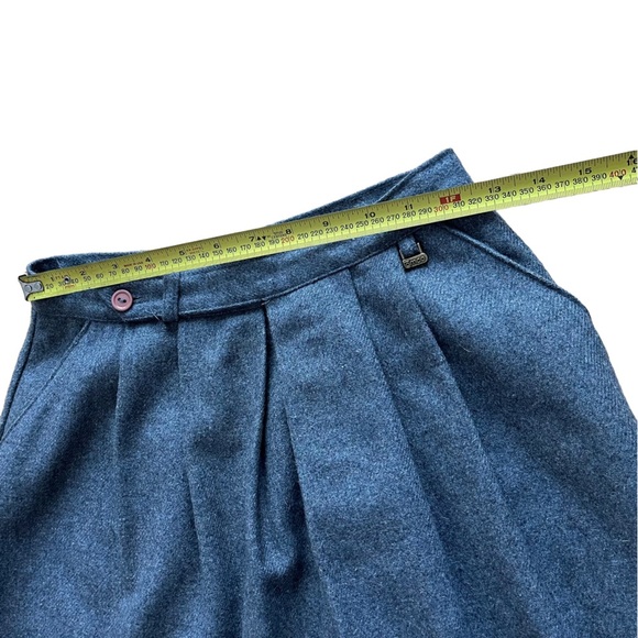 Vintage Tamco Montreal Wool Skirt High Waist Pleated A-Line Midi, 80s classic - Picture 8 of 8